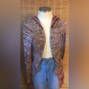 Maurices Long Fringed Crocheted Edges Native American Pattern Size S